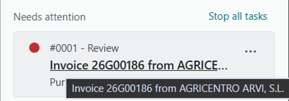 BC Payables Agent Needs Attention II