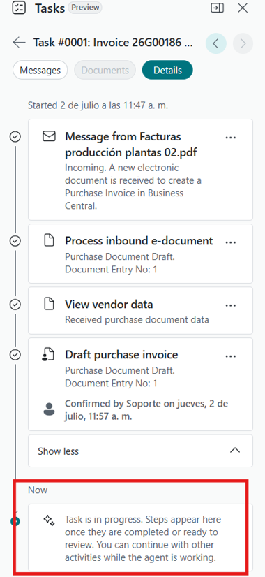 BC Payables Task in progress