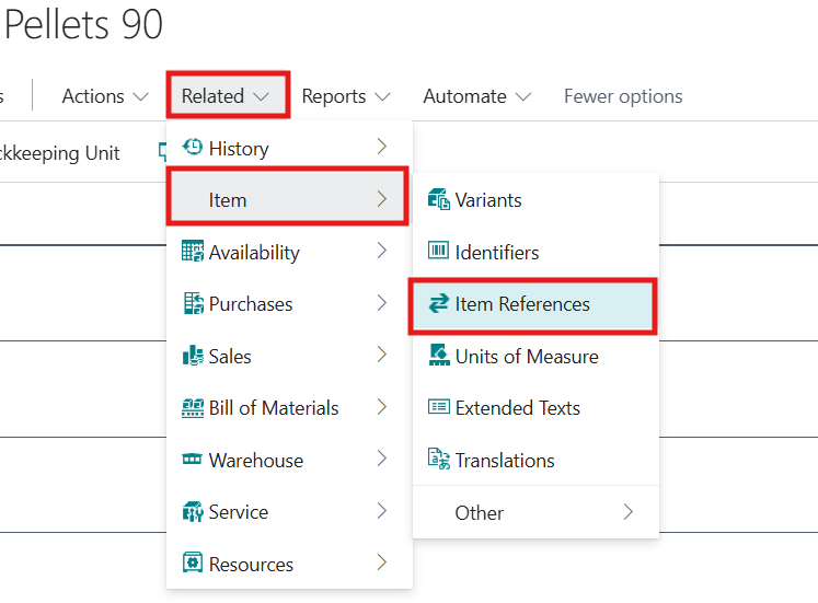 BC Item Reference Link