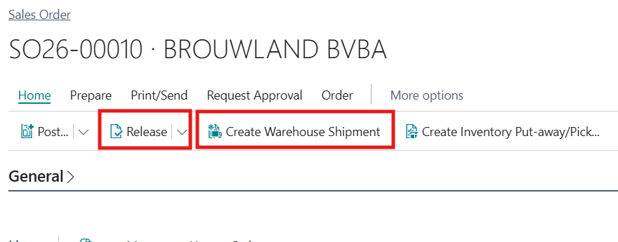 BC Sales Order Warehouse Shipment